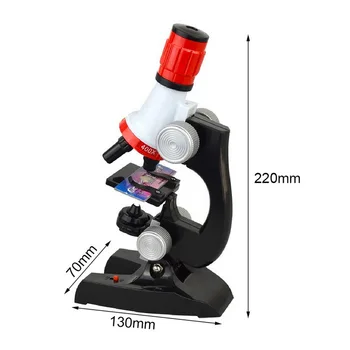 Dječji Set Mikroskopi Znanstveni Laboratorij LED 100-1200X Biološki Mikroskop Osnovna Škola Razvojne Igračke Dječji Optički Instrumenti