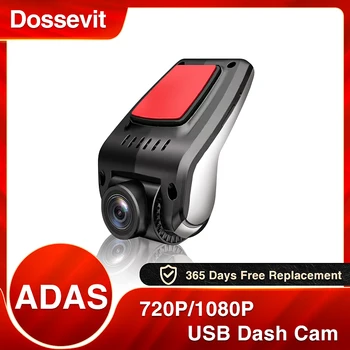 Dossevit USB 1080P HD Night Vision Auto DVR 140 ° Širokokutni Dvostruki Ciklus Prekodiranje Kamere ADAS Dash Cam