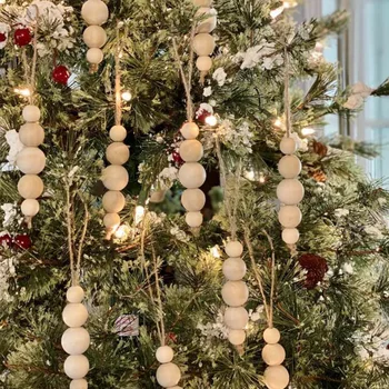 Drveni tradicionalno vjenčanje moderan smještaj na farmi trenutačno boho minimalistički Skandinavski Božićni Blagdanski Ukras 2022 Božićno drvce ukras poklon