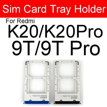 Držač Police Za Memorijske Kartice i SIM kartice Za Xiaomi Redmi Mi 9T K20 K20 Pro Utor Za Čitač SIM kartice i Micro SD, Rezervni Dijelovi Za Popravak