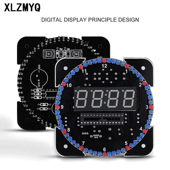 DS1302 Rotirajući Led Zaslon Alarm Elektronski Sat Modul DIY KIT Led Temperatura Zaslon DS1302 S Torbicom Za arduino