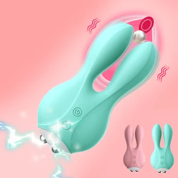 Električni Šok Rabbit Vibrator Seks-Igračka za Žene i Muškarce 12 Brzine Vibracioni Stimulans Grudi Masažu Klitorisa Ženskih Masturbator