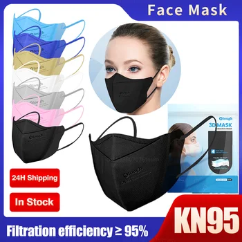 Elough maske FFP2 Preferiraju CE 3D Zaštitna Maska Za Lice Kn95 Пылезащитная PM2.5 Prozračni Filter Respirator KN 95 Maska 4 Sloja