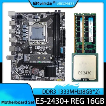 ENVINDA E5-1356 Matična ploča LGA 1356 Komplet sa procesorom Xeon E5 2430 Procesor, 16 GB ili 8 GB * 2 DDR3 ECC REG RAM Memorije PC3 Kit 10600