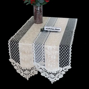 Europska šifon vezene cvjetne čipke uređenje klupa pjesma mat hotel restoran villa bar torbica za klavir tkanina božićno vjenčanje ukras