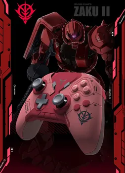 FlyDiGi Gundam hobotnice 2 ZAKU 2,4 G bežični kontroler igra crveno s Višestrukim platformama RGB vibracioni gamepad za mobilni telefon PC TV