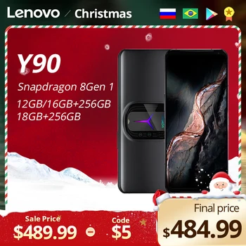Gaming telefon Lenovo LEGION Y90 12 GB / 16 GB / 18 GB + 256 GB / 640 GB Snapdragon 8Gen 1 Zaslon 144 Hz dva motora mobitel zrakom