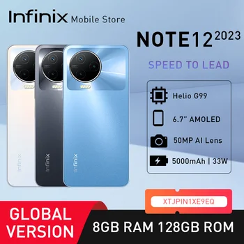 Globalna verzija Infinix Note12 2023 4G i NFC Helio G99 8/128 GB 6,7 