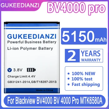 GUKEEDIANZI Zamjenjiva Baterija BV4000pro 5150 mah Za Mobilni telefon Blackview BV4000 Pro BV 4000 Pro MTK6580A