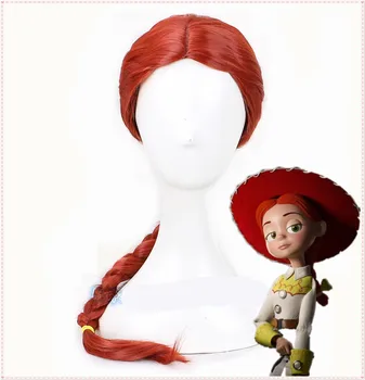 Halloween Film Igračke Žene Jesse cosplay perika čobanica crvena kosa sa šeširom Uloga igranje igra Jesse xhosa periku s kapa