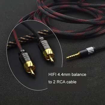 HI-FI 4,4 mm Ravnotežu Nožica 2 RCA Priključak Audio 2RCA 4,4 mm Kabel za nadogradnju sa magnetnim prstenom 1 m/ 2 m / 3 m / 5 m/ 8 m/ 10 m