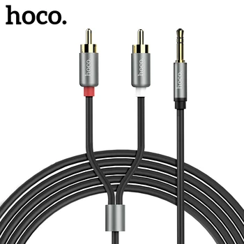 HOCO RCA Audio Kabel dvostrukom lotus RCA Utikač od 3,5 mm Priključak 2 RCA AUX Kabel Razdjelnik Kabel za Kućnog Kina iPhone Slušalice