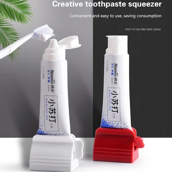Home držač četkica za zube Plastični Sokovnik Za Tube Paste za zube Jednostavan Dispenzer Pokretni Držač Za Kupaonicu Pribor Za Čišćenje Zuba