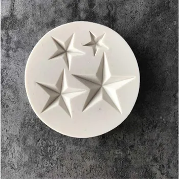 Jedan/tri/četiri zvjezdice Kolač Alat za pečenje silikonska forma otporna na visoke DIY čokoladna torta dekoracija fondan Epoksidna silikonska forma