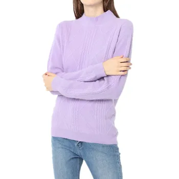 Jesen zima novi twist kašmir džemper ženski slobodan ca pulover s полувысоким cutaway divlja трикотажная donja košulja