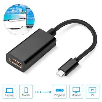 Kabel-USB adapter C-HDMI 4K 60Hz Type C-HDMI Kabel Za MacBook Pro Air iPad Pro Samsung Galaxy S21 S22 USB-C HDMI Adapter