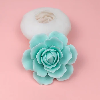 Kalup Cvijet 3D Camellia Silikonska Forma Cvatu Kalup za Tortu 3D čokolada gluposti Cupcake Žele Bombona i Čokolada Ukras Alati Za Pečenje HC0167