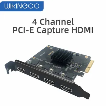 Kartica PCI Express kartice za snimanje videa HD 1080p/60 sličica u sekundi - 4 kanala HDMI kompatibilne streaming igara uživo OBS vMix Wirecast Xsplit