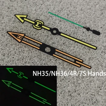 Kazaljke sata NH35 Fashion sa Zelenim Светящимся polimer vremenske oznake za mehanizam NH35 /NH36 / 4R / 7S