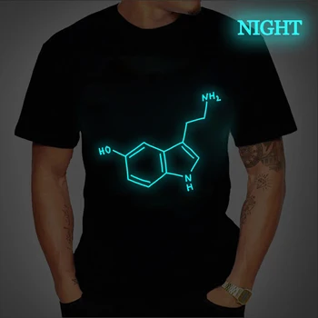 Kemija Molekularna Struktura Ispis Muška majica Kratkih Rukava Muška t-Shirt Novo Muška Majica Prevelike Muške Košulje i Sjaj