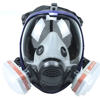 Kemijska Maska 6800 7 u 1 Mask Prašinu Respirator Boja Пестицидный Sprej Silikon Полнолицевые Filteri Za Laboratorij za Zavarivanje