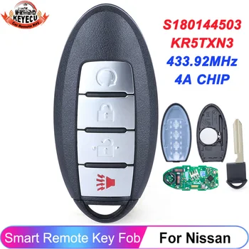 KEYECU S180144503 Za Nissan Kicks Rogue 2018 2019 2020 2021 FCC-a: KR5TXN3 433,92 Mhz Sa čipom 4A Pametan Daljinski Privjesak bez ključa