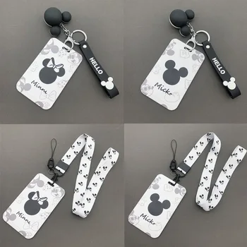 KKZ080 Mickey Mouse Crtani Privjesak Držač Za Kartice ID Držač za Automobil Privjesak ID Kartica Preskakanje Teretana Telefon Ikona Dječji Privjesak Držač za Nakit