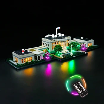 Komplet led svjetla BrickBling za kolekcionarski zgrade 21054 The White House (NE uključuje model opeke)