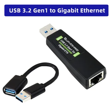Konverter USB 3.2 Gen1 Gigabit Ethernet bez vozača RTL8153 USB adapter RJ45 ili Mac, Windows i Android Malina Pi 4B 3B + 3B
