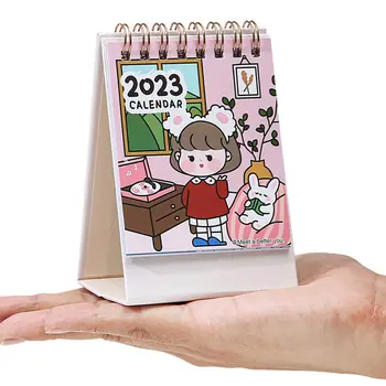 Korejski Mini-Slatka Мультяшный Stolni kalendar 2023 godine, neovisno Kalendar s Dnevnim Rasporedom, Školski Pribor
