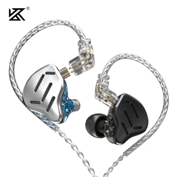 KZ ZAX Slušalice 1DD + 7BA HI-FI Басовый Monitor Slušalice Hibridna tehnologija Шумоподавляющие Slušalice Ožičen Slušalice