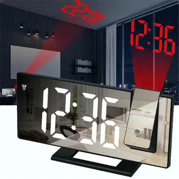 LED Digitalni Projekcija Alarm Stolni Elektronski regulator Temperature Zaslon pozadinsko Osvjetljenje Ponavljanja Strop Sat za Kućnu Spavaće sobe Timer