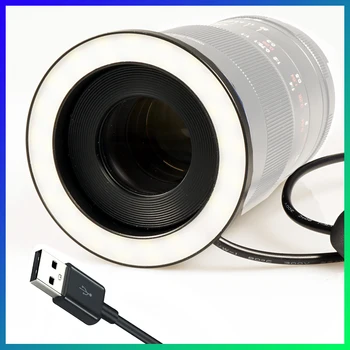 Led ring lampa za makro Canon Nikon DSLR Objektiv kamere Uključuje prijelazni prsten za rad s Power Bank Alati za makro fotografiju