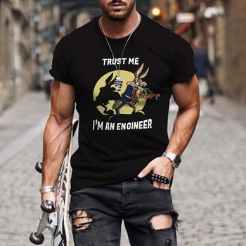 Ljetna muška majica Trust Me, I Am An Engineer, Odjeću kratkih rukava, svakodnevni Ulični odjeća po Mjeri, sportska Majica okruglog izreza, berba vrhovima
