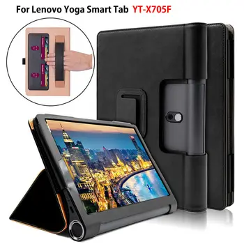Luksuzna Torbica Za Lenovo Yoga Smart Tab YT-X705F Torbica za tablet Funda za Lenovo Yoga Tab 5 10,1 inča Ručni Držač za Stalak Kožni omotač