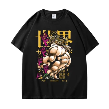 Majica sa Japanskim Anime Jojo Bizarno Adventure, Muška i Ženska t-Shirt Jotaro Star Platinum t-Shirt s Grafičkim po cijeloj površini Manga, Ljetni Modni Majice