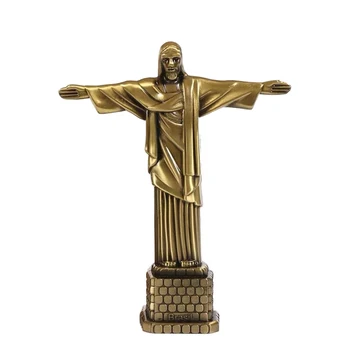 [MGT] Statua Isusa u Rio de janeiru, Brazil Znamenitost Kip Isusa Ukras kuće Skulptura Obrt Figurice Дропшиппинг