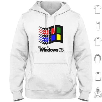 Microsoft Windows 98 Majica pamuk, Dugi Rukav Dos Logotip Windows 98 95 Računalo