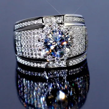 Milangirl Sterling Veliki Kamen Cirkon Prsten za za Žene Osoba Moderan Vjenčanje Vjenčanje Nakit
