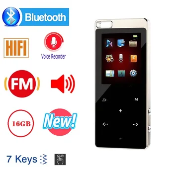Mini Bluetooth MP3 Music player Prijenosni ekran Osjetljiv na dodir Mp3 Zvuk Bez Gubitaka Podržava TF kartice, FM radio, ebook Ugrađeni zvučnik