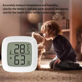 Mini-Hygrometer, Termometar Sobni Termometar i Senzor za Vlagu S LCD zaslona, Sobni Termometar Za Dom, Izgrađen