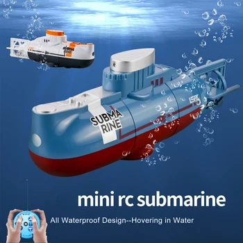 Mini Rc Brod Podmornica 0,1 M/s Brzina Daljinsko Upravljanje Brodom Vodootporne Igračka Za Ronjenje Simulacijski Model Dar za Djecu Dječaci Djevojčice Dijete