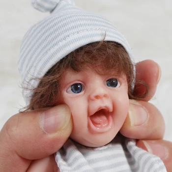 Mini Realistične Lutke Za Novorođenčad, Silikonske Lutke Za Cijelo Tijelo, Slatka Mala Beba