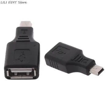 Mini USB Priključak ZA USB Ženski Pretvarač Priključak za Prijenos Podataka Sinkronizacija OTG Adapter Za Auto AUX MP3 MP4 Tablete, Telefone U-Disk