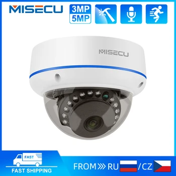 MISECU POE IP Kamera je Osnovna Kamera za video Nadzor sigurnosna Zaštita 3MP/5MP vandal dokaz Dome Kamera za video Nadzor Onvif Podrška