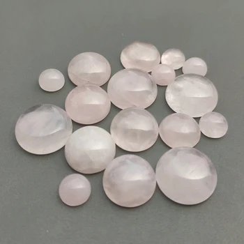Modni 4, 6, 8, 10, 12, 14 mm, perle od ružičastog kvarca, privjesci, ružičaste, okrugle perle od кабошона za nakit, besplatna dostava, Veleprodaja