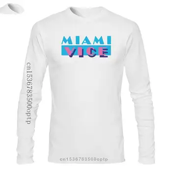 Muška Odjeća, Majice, Muške T-Shirt S Logom Miami Vice, Muška Majica S Po Cijeloj Površini, Trend