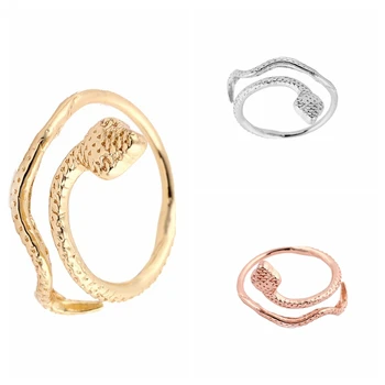 Najmanje 1 kom., Novi Upis, Luksuzni Zlatni i ružičasto-zlatni Prsten sa zmijama u obliku Malih Životinja za Djevojčice, Pokloni JZ062