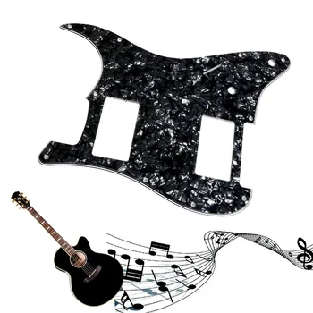 Navlaka za gitaru s crnim Biserima 1PC 3Ply Za 2 Gitara dijelova HH Humbucker