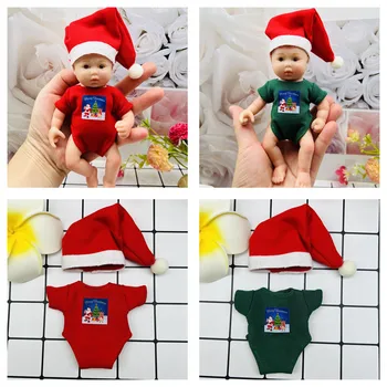 Nova Božićna odjeća za 6-Inch Mini-Lutke Rebirth, Silikonska Odjeća za Novorođenčad, Komplet za Dječju Odjeću, Božićni Poklon